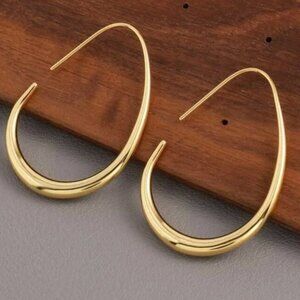 ✨ NWT Gold minimalist hoop earrings ✨ Goes with everything!!!